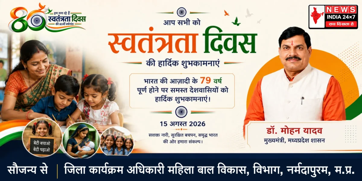 जिला कार्यक्रम अधिकारी महिला बाल विकास, विभाग, नर्मदापुरम, म.प्र.