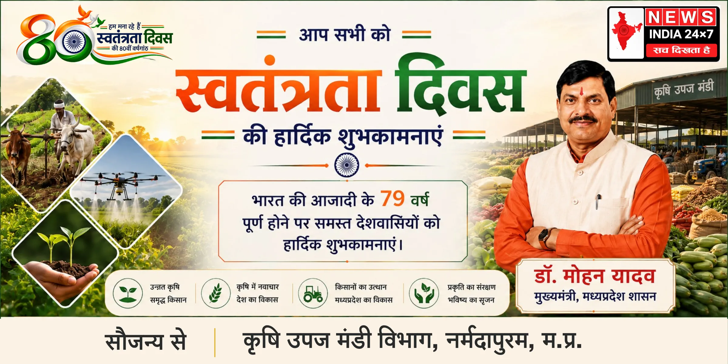 कृषि उपज मंडी विभाग, नर्मदापुरम, म.प्र.