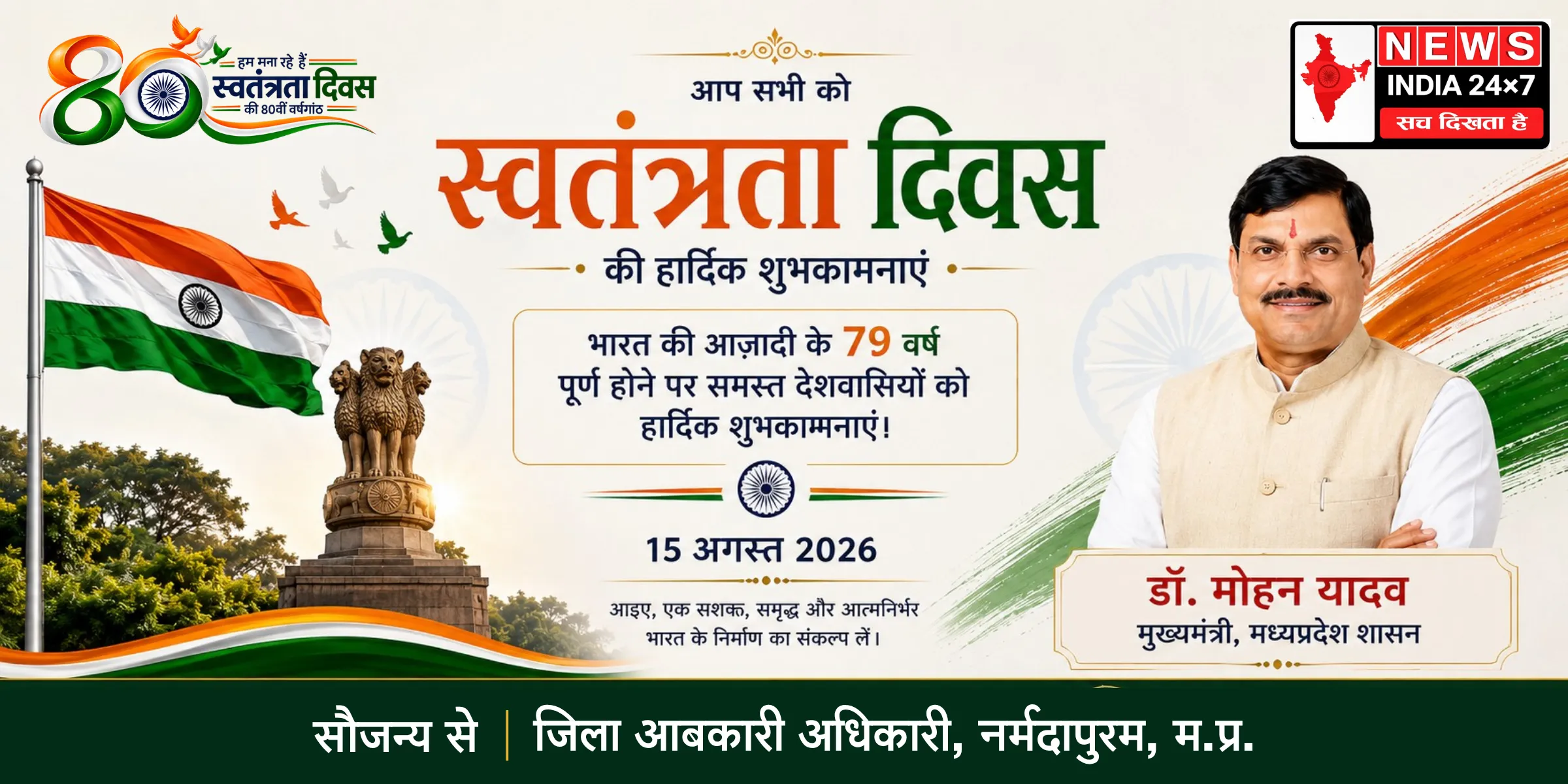 जिला आबकारी अधिकारी, नर्मदापुरम, म.प्र.